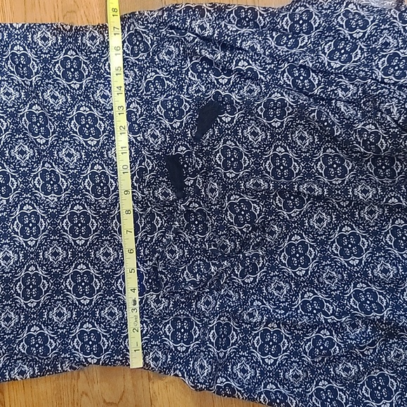 NWT Women's Dark Blue and White Viscose A-line Sleeve less Dress(Sz 6) - Picture 8 of 12